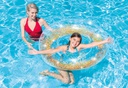 SALVAVIDAS INFLABLE DE GLITTER DE COLORES 64&quot; INTEX