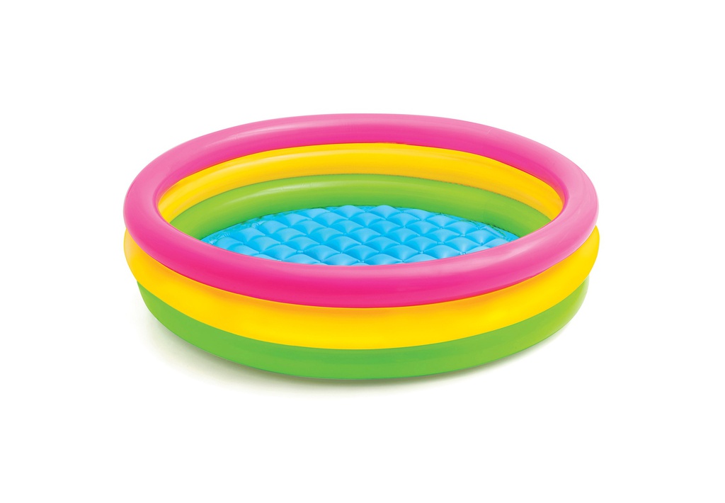 ALBERCA INFLABLE 3 COLORES 1.47M X 33CM INTEX 