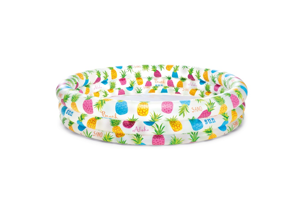 ALBERCA INFLABLE PIÑA 1.32M X 28CM INTEX